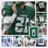 Personnalisé Thr Dartmouth Big Green Football N'importe quel numéro de nom Blanc 12 Derek Kyler 13 Jared Gerbino 31 Caylin Parker 42 Connor Rempel Jersey High