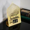 Piatti decorativi Decorazione da tavolo Calendario Conto alla rovescia in metallo Ramadan Eid Mubarak Decorazioni da tavolo per la casa