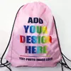 10 Pcs Custom Bag Printing Schoolbag Promotional Outdoor Casual Gym Sport Waterproof Football Bag Drawstring Backpack 240119