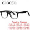 Sunglasses Brand Classic Men's Anti Blue Light Reading Glasses Vintage Rivets Gradient Square Eyewear Frame Computer Optical Eyeglasses 3