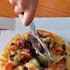 Facas de aço inoxidável pizza faca lidar com redondo único bolo pá cozinha ferramenta de cozimento liga de zinco