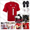 Northern Custom Illinois Huskies NIU Football N'importe quel numéro de nom Rouge Blanc Noir 3 Tyrice Richie 12 Ross Bowers 15 Marcus Childers Jersey High