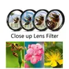 Makro Kapat lens Filtresi 4 In 1+1+2+4+10 Kit 37mm 43mm 46mm 49mm 52mm 55mm 58mm 62mm 67mm 72mm 77mm için Nikon Canon Pentax Olympus Sony DSLR Kamera