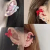 Studörhängen 1pc rostfritt stål örhänge bowknot öron spiral piercing brosk koreansk söt stil lob 20g mätkropp