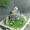 Ferramentas de bolo jogo de futebol topper decoração menino festa feliz aniversário suprimentos crianças acessórios decoração