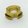 12mm tjock mässingsfinger tiger Pure Copper EDC Självförsvar Ring Key Chain Accessories Designers Creative 8Z5H