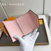 2024 Bolso de diseñador de lujo Cartera pequeña con lona y forro de cuero colorido Bolso para tarjetas de crédito a la moda Cartera cero