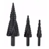 3st. Uppsättning 4-32mm borrbituppsättning HSS Cobalt Step Drill Bit Kväve Höghastighet Stål Spiral Triangel Shank Hole Cutter316Y