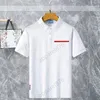 Moda Polo Gömlek Erkek Polos Poloshirt Üst Tee Kısa Kollu T-Shirts Tasarımcı Gevşek Tees Sıradan Siyah Beyaz T Shirt Luxe Sade T Shirtler Erkekler