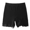 Women's Panties Women Sexy Safety Short Pant High Waist Lace Soft Elastic Cotton Boxer Briefs Female Under The Skirt Anti-Glare Seamless