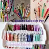 Ballpoint długopis hurtowy 50pcs z koralikami Pen Pen DIY Plastikowe Beadable Personalizowane prezenty biuro szkolne Pisanie artykułów papierniczy w dhnjr