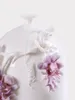 Vase Dehua Ceramic Handmade Porcelain Flower Wisteria Vase Home and Living Room Display Rack Crafts Decorative VA