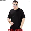 T-shirts pour hommes grande taille 10XL 15XL 150kg 200kg hommes T-shirt à manches courtes t-shirts d'été coton confortable T-shirt hauts 64 66 68 70 Mferlier