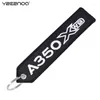 Keychains AIRBUS Keychain Motorcycle Car Embroider Key Ring A320 Aviation Chain For Gift Strap Lanyard Bag Zipper