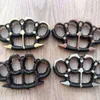 Four Finger Self-defense Buckle Tiger Hand Support Fist Zinc Alloy Material Sturdy and Wear-resistant Assault Team Binding Rope M2Q0