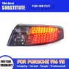 Car Accessories Rear Lamp DRL Daytime Running Light For Porsche 996 LED Tail Light Assembly 2004-2008 911 996 Streamer Turn Signal