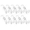 Kitchen Storage 10 Pcs BBQ Hook Meat Hooks Heavy Duty Clothes Hanger Practical Grill Stainless Steel