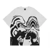 Мужские футболки в стиле хип-хоп, панк, уличная одежда, хлопковая футболка с абстрактным принтом в стиле ретро, готическая футболка в стиле Харадзюку, мужской летний топ