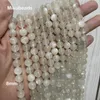 Lösa ädelstenar grossist naturliga 6mm 8mm mjölkmånsten släta runda pärlor för att göra smycken diy halsbandsträng mikubeads