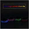 Pulseras inteligentes Zapatos LED Clip Light Ip67 Luces de advertencia nocturnas impermeables Decoración para ciclismo Street Dance .1 Drop Delivery Cell P Ot8Qu