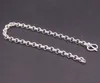 Pure 999 Silver Chain Women Gift Lucky 5mm Cable Rolo Bracelet 11g/20cm240125