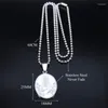 Pendant Necklaces Virgin Mary Necklace Stainless Steel Catholic Blessed Medal Pendants Christmas Gift Jewelry N6273S02