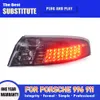 Car Accessories Rear Lamp DRL Daytime Running Light For Porsche 996 LED Tail Light Assembly 2004-2008 911 996 Streamer Turn Signal