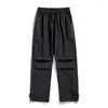 Calças masculinas primavera à prova de vento homens impermeável zíper ao ar livre sweatpant harajuku calças casuais de alta qualidade oversize unisex streetwear