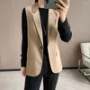 Kadın Yelekler Kadın Kolsuz Ceket Dönüş Yaka Sırt Seri Slit Tasarım Ofis Kadın Mizaç için Zarif Uzun Yelek