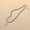 Pendant Necklaces Russian Orthodox Cross Necklace Men Women Amulet Jewelry Viking Byzantine Christian Jesus Bijoux