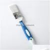 Brosses Poignée en plastique bleue Pinceau de peinture en fil aiguisé Usine personnalisée Outil de gros Drop Livraison Outils de jardin à domicile Outils à main Dhcvy