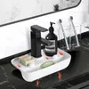 Kitchen Storage Sink Drain Rack Silicone Faucet Mat Shelf Soap Sponge Holder Organizer Accessories