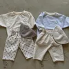 Pantalon Vintage à carreaux pour garçons, jambes larges, ample, en coton, polyvalent, taille haute, printemps et été