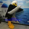 Mascot kostymer svart vit lång päls örn hök tercel tiercel falcon game dräkt seriefigur karaktär välkomna middag marknadsföring z274t