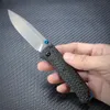 MINI BUGOUT 533/535S Folding Knife 2.82 "S90V Blad Kolfiberhandtag Pocket Tactical Knives Outdoor Camping Hunting 533-2 535-3 535-1 535 Verktyg