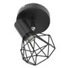 Wall Lamp Adjustable Base Industrial Black Style Durable Structure Fashionable Holder Easy Clean For Bedroom E14 Bulb