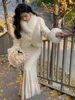 Повседневные платья, весеннее женское длинное платье русалки, осеннее элегантное платье Boydcon Party Club, корейская женская мода, тонкая одежда