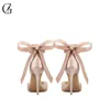 GOXEOU Femmes Escarpins Satin Dorsay Nude Rouge Noir Bandage Bout Pointu Talons Hauts Sexy Parti Doux Mode Dame Chaussures Taille 3246 240129