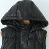 Unizera 2023 outono inverno produto moda feminina e casual versátil comprimento médio zíper casaco com capuz 240130