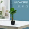 装飾的な花植物屋内植物のための人工鉢植えの家の装飾プランタープラスチック装飾