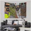 Tapestries Psychedelic Hippe The Big Lez Show Hanging Bohemian Tapestry Tarot Hippie Wall Rugs Dorm Ins Home Decor 240110 D Homefavor Dhapi