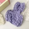 Vêtements pour chiens Câblage précis Jupe à bretelles pour animaux de compagnie Bright Belle Fluffy Bubble Sling Gilet d'été pour chiens