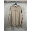 24SS Designer Blenciaga Hoodie Baleciaga High Edition Paris Marca de Moda Clássica Impressão de Cartas Desgastadas e Desgastadas Mens e Mulheres Suéteres com Capuz Família