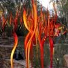 مصابيح أرضية مخصصة صنعت حديقة منزلية ديكور القصب Cattails العشب المصنوع يدويًا Chihuly Murano Glass Sculpture252J