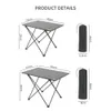 TARKA Outdoor Camping Folding Table Party Picnic BBQ Portable Foldable Desk High Strength Ultralight Aluminium Portable Table 240125