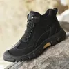 Boots Men Ankle Motorcycle Hiking Waterproof Footwear High Top Wear-resistant Comfortable Outdoor Shoes