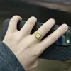 Cluster Ringe Für Frauen Mann Retro Gold Farbe Uhr Form Persönlichkeit Ring Verstellbare Öffnung Schmuck Zubehör Geschenk Anillos Bague