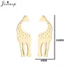 Boucles d'oreilles en acier inoxydable pour femmes et filles, petit Animal, mignon, girafe, chat, baleine, abeille, lapin, accessoires de bijoux à la mode