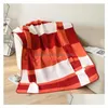 Decken Brief Kaschmirdecke Plaid-Stil für Betten Sofa Fleece gestrickte Wolle Home Office Drop Lieferung Gartentextilien DHSGU