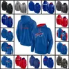 Buffalo''bills''men Royal Mideline Club Fleece Pullover Full-Zip Hoodie